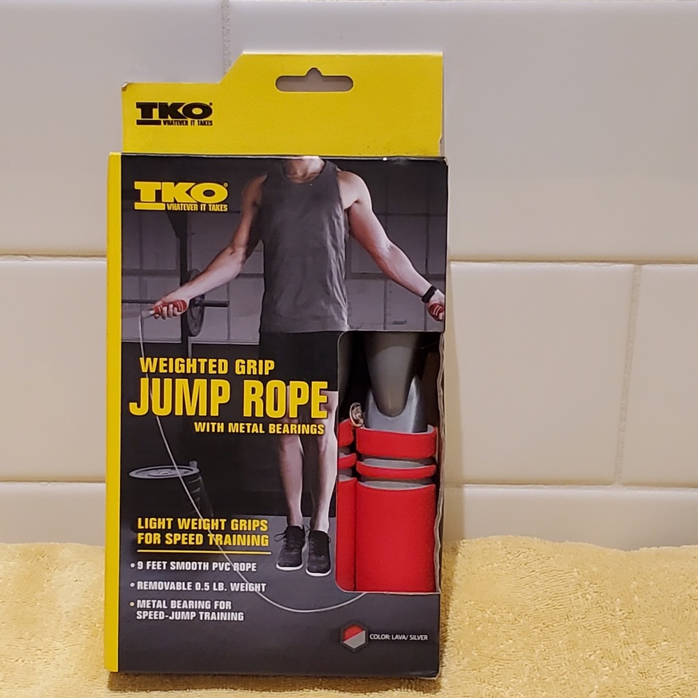 TKO WEIGHTED GRIP JUMP ROPE